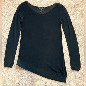 BCBGMaxArzia Asymmetrical Hem Sweater
